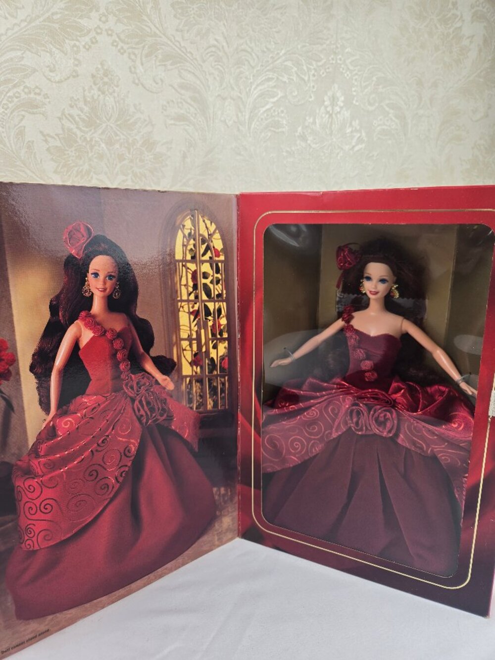 Radiant Rose Barbie Doll Vintage 1996 New In Original Display Box Brunette